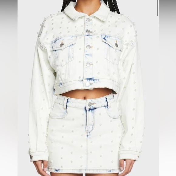 Jean set with pearls - Picture 8 of 8